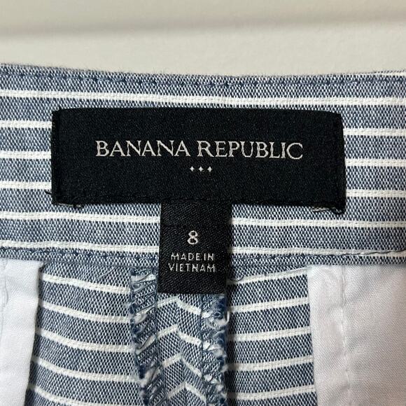 Banana Republic Factory Striped Sailor Shorts Size 8 Nautical 4" Inseam - Picture 2 of 4